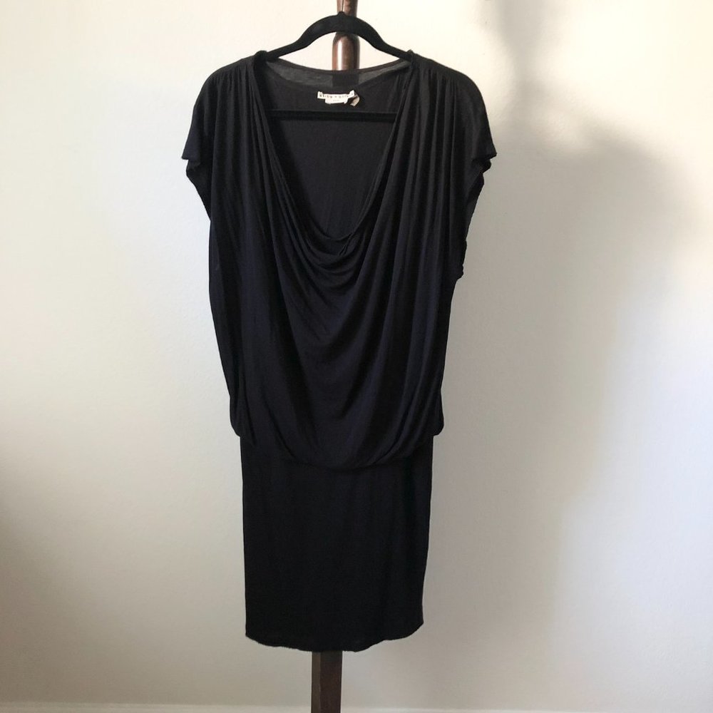 Alice & Olivia Draped Short Sleeve Dress